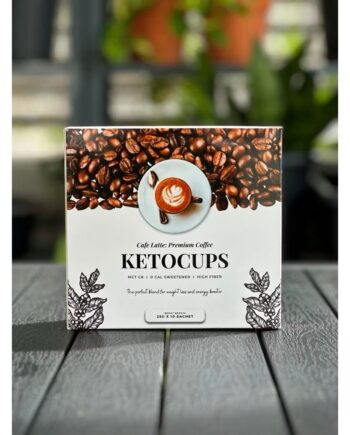 Ketocups MCT Coffee Latte with Monk Fruit Zero Cal Sweetener and High Dietary Fibre (PROMO: Buy 1 Free 1)